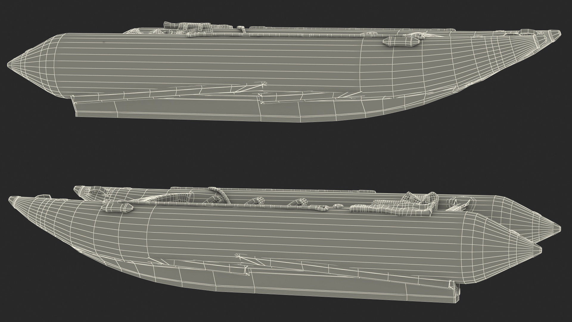 3D Racing Boat Gemini Zapcat F1 Grey model