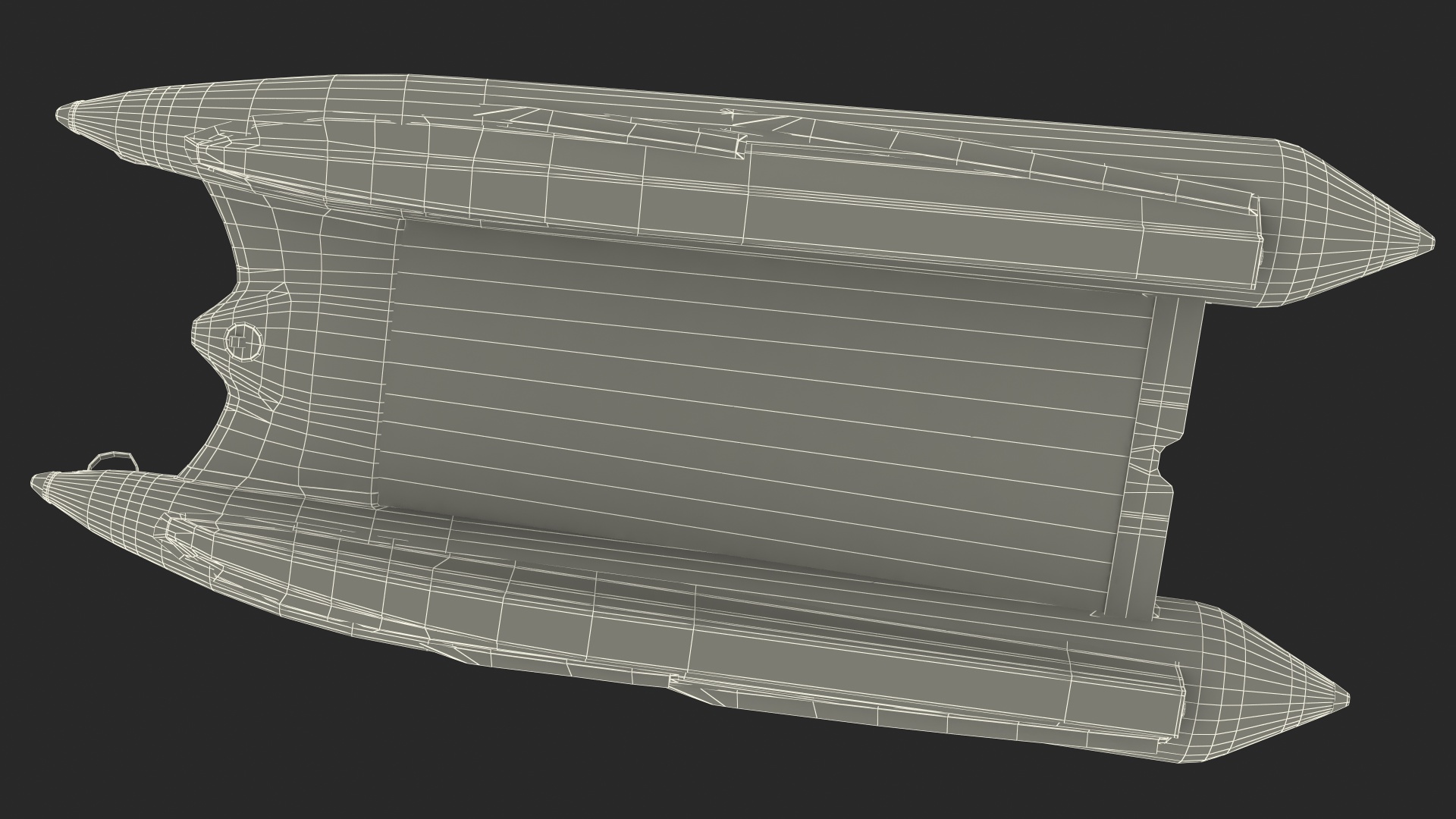 3D Racing Boat Gemini Zapcat F1 Grey model