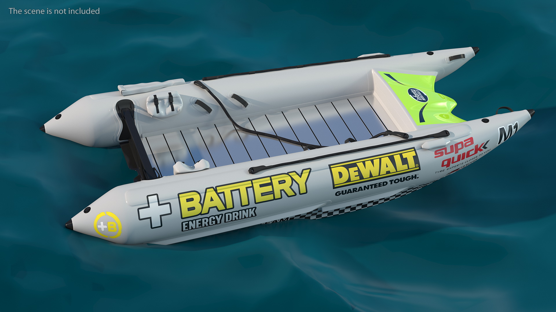 3D Racing Boat Gemini Zapcat F1 Grey model