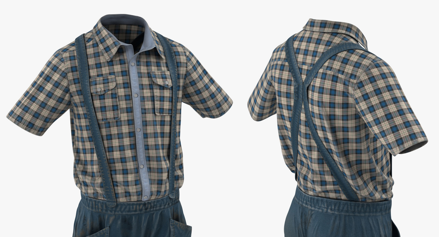 Vintage Boy Clothes 3D model