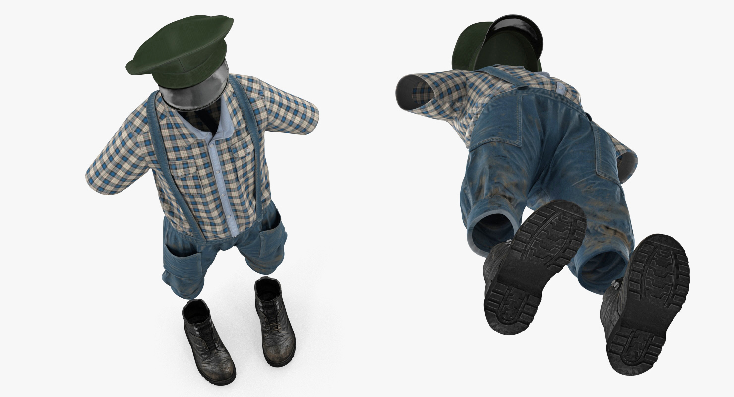 Vintage Boy Clothes 3D model