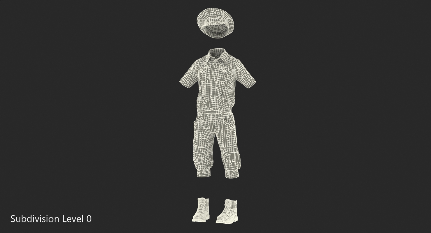 Vintage Boy Clothes 3D model