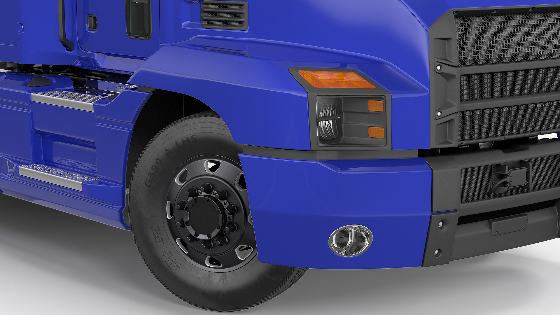 3D model Semi Truck Generic Rigged
