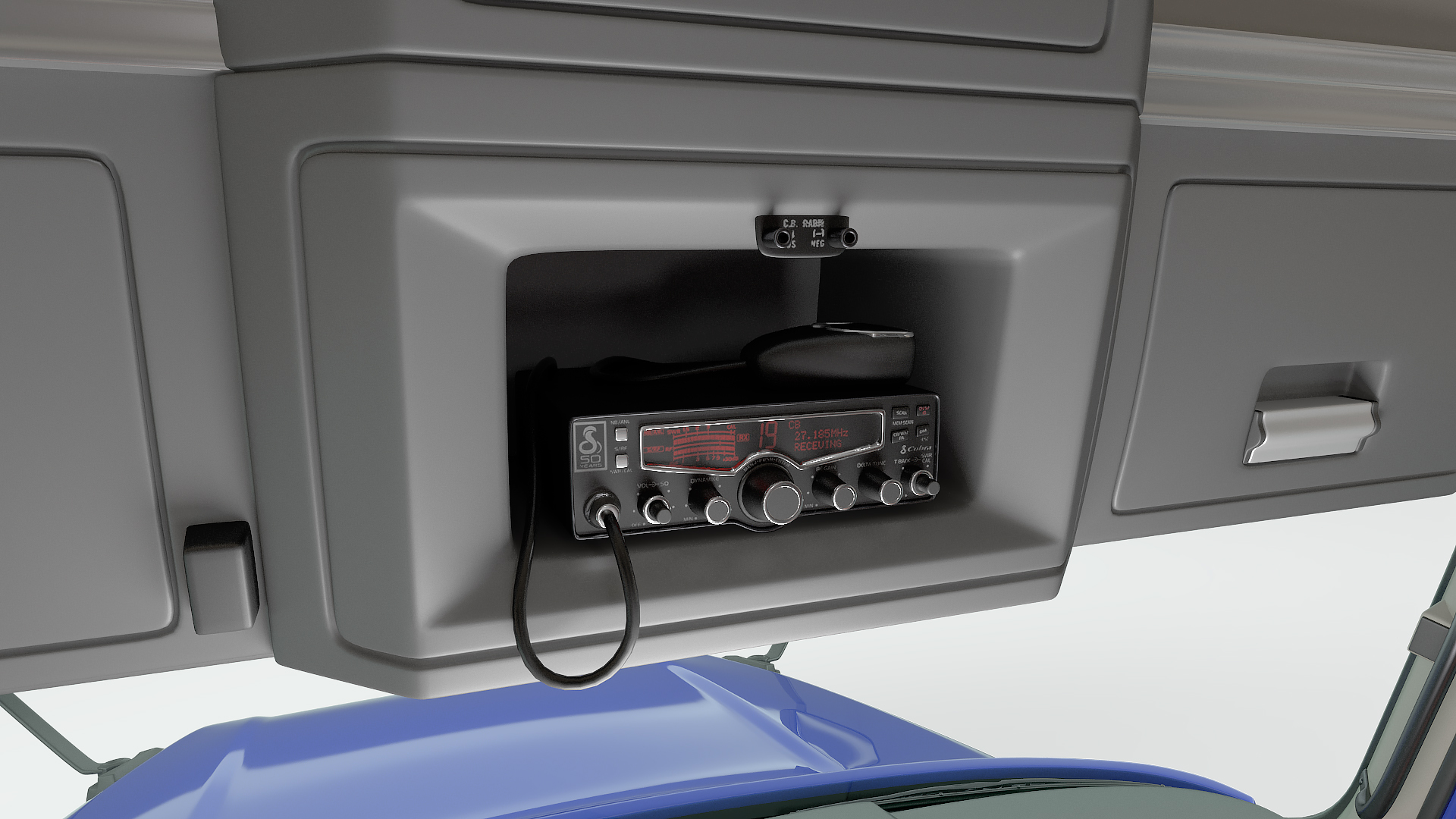 3D model Semi Truck Generic Rigged