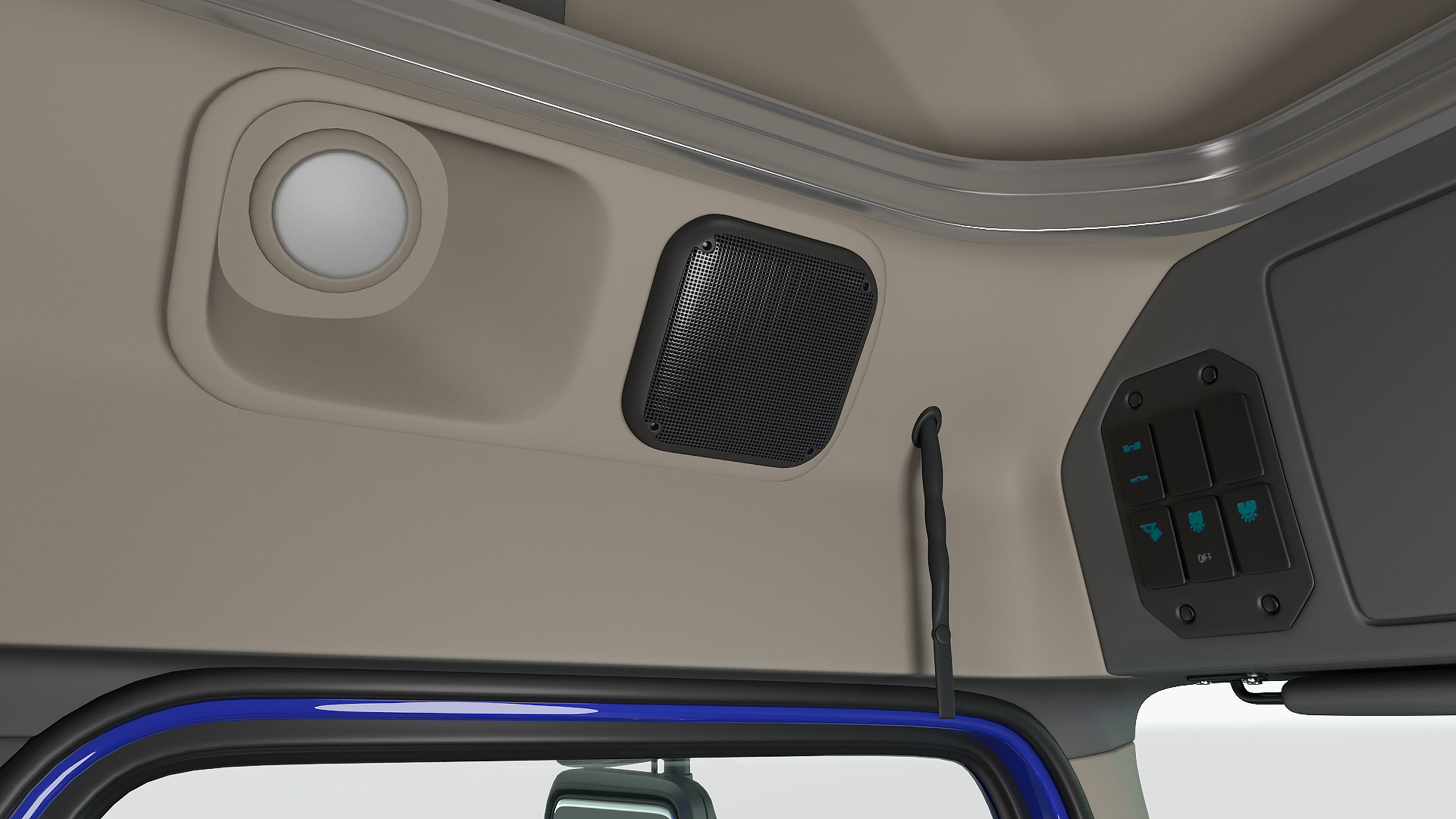 3D model Semi Truck Generic Rigged