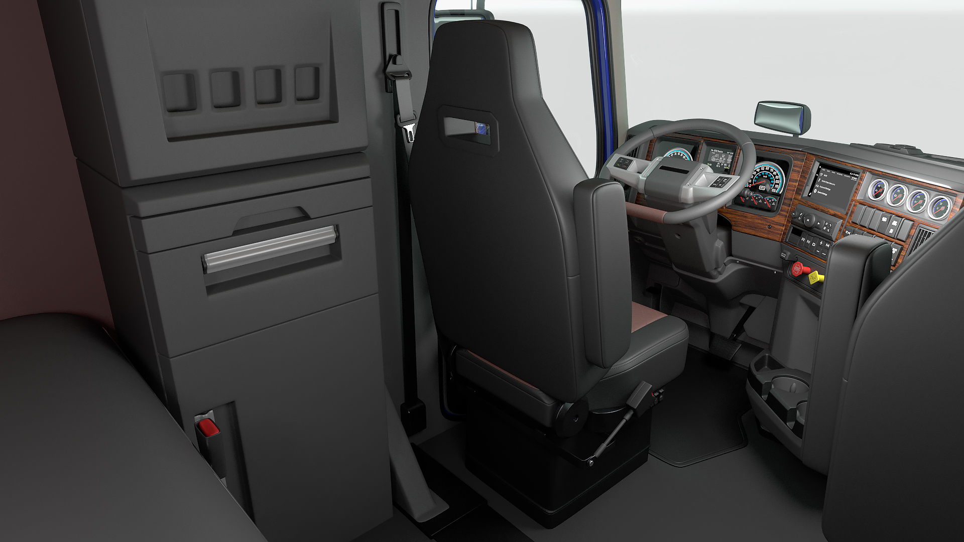 3D model Semi Truck Generic Rigged