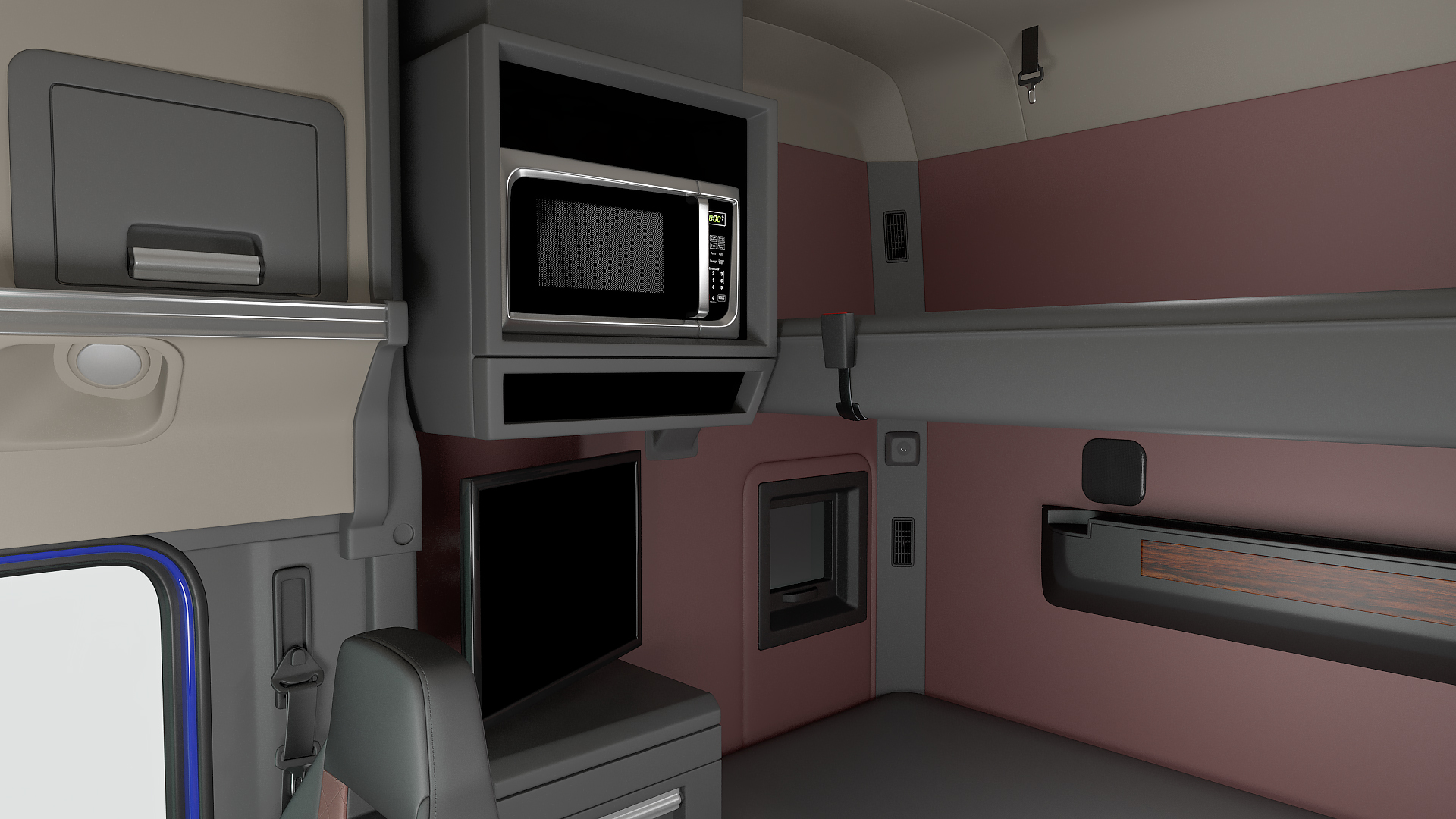3D model Semi Truck Generic Rigged