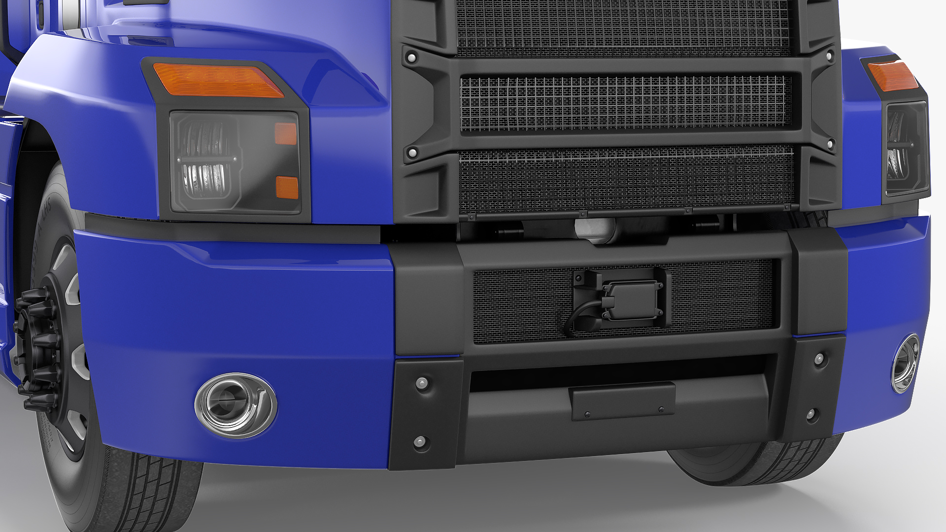 3D model Semi Truck Generic Rigged