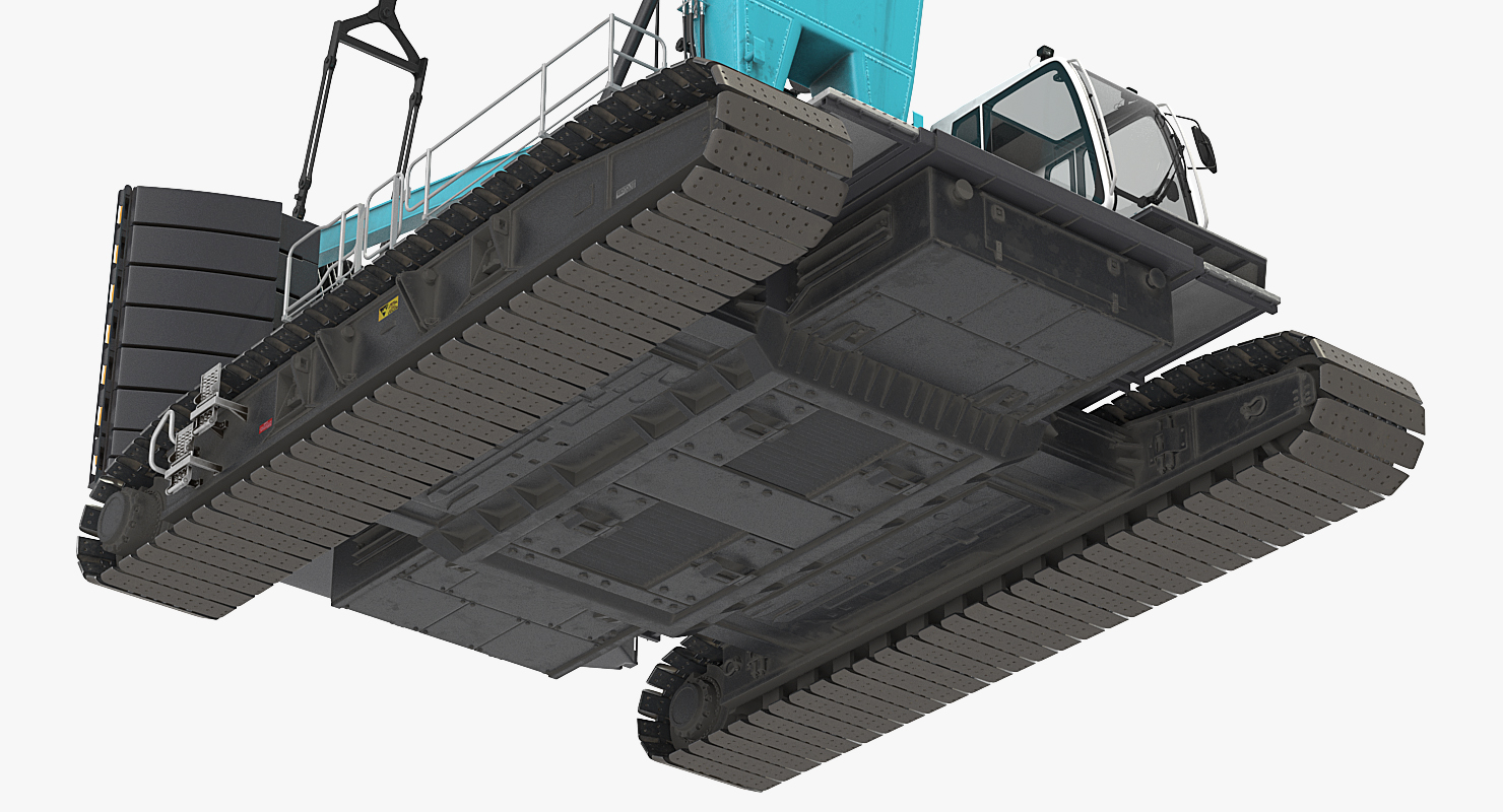 3D Crawler Crane Generic Rigged model