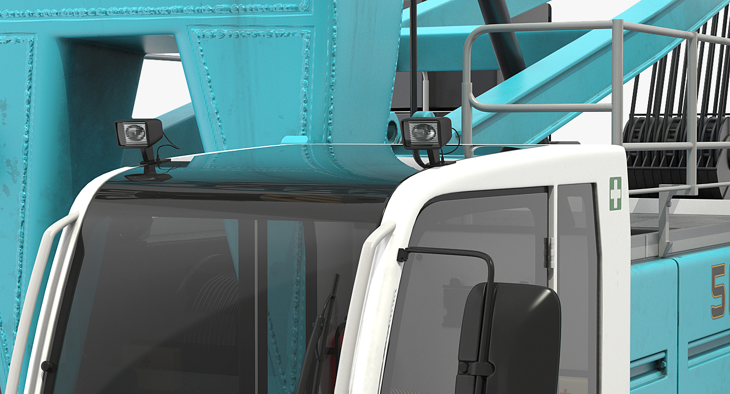 3D Crawler Crane Generic Rigged model