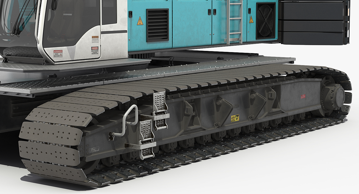 3D Crawler Crane Generic Rigged model