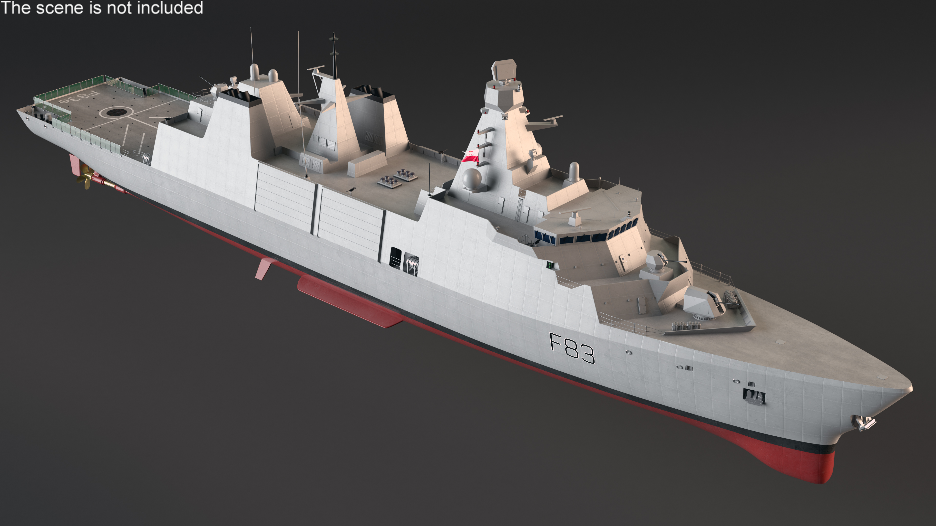 Frigate Type 31 Polish Navy 3D