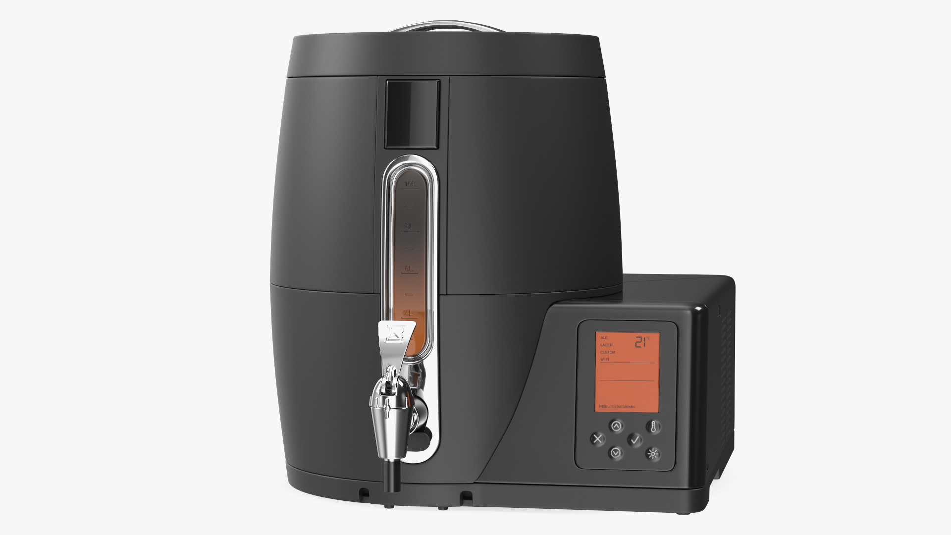 3D model Home Beer Brewing Machine with Beer Mugs