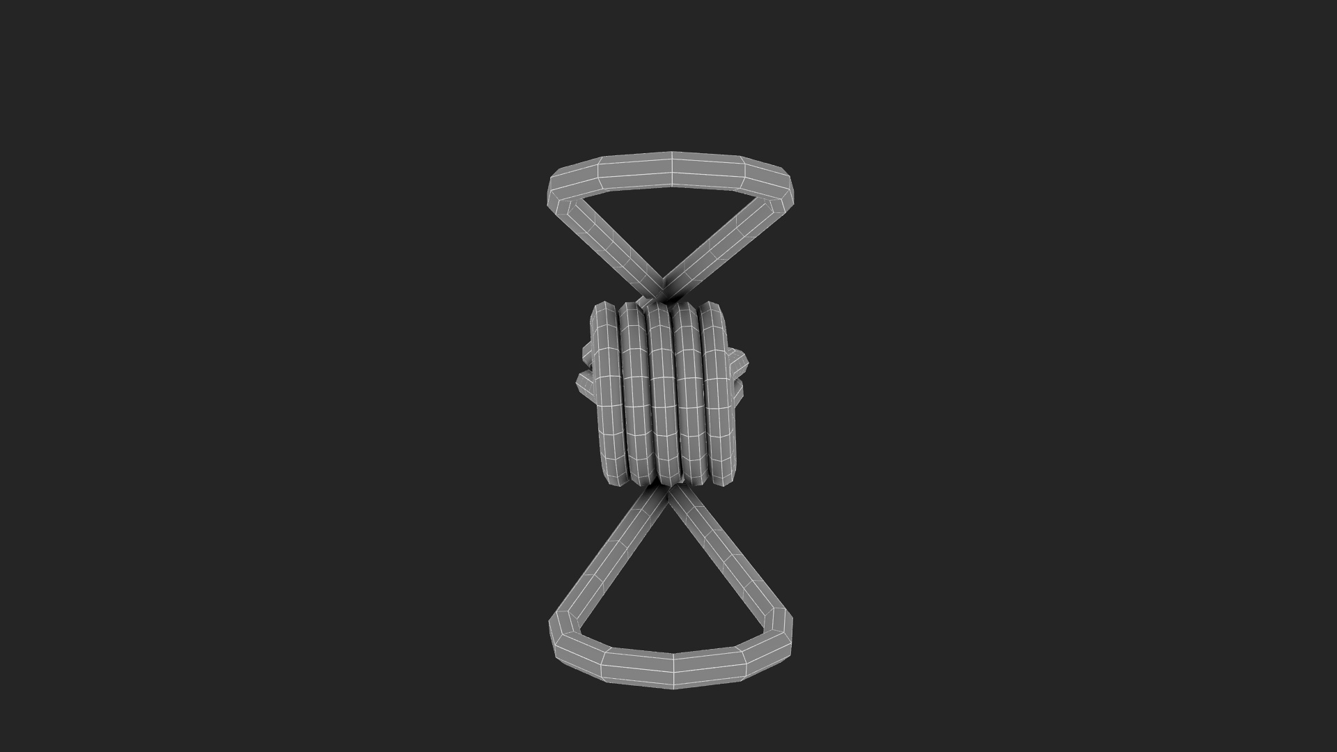 Steel Clothes Peg Chrome 3D model