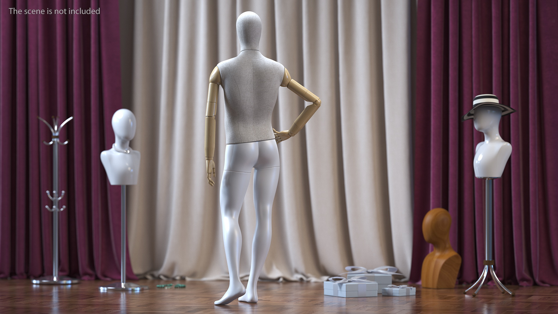 3D Flexible Manikin Rigged model