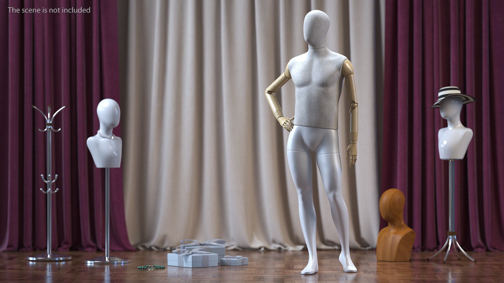 3D Flexible Manikin Rigged model