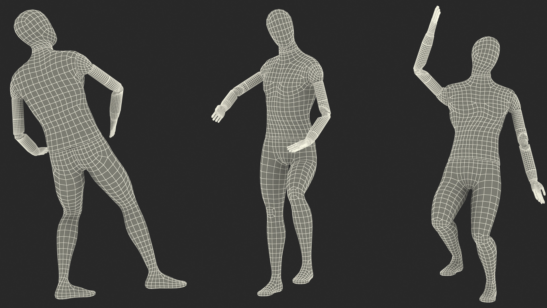 3D Flexible Manikin Rigged model