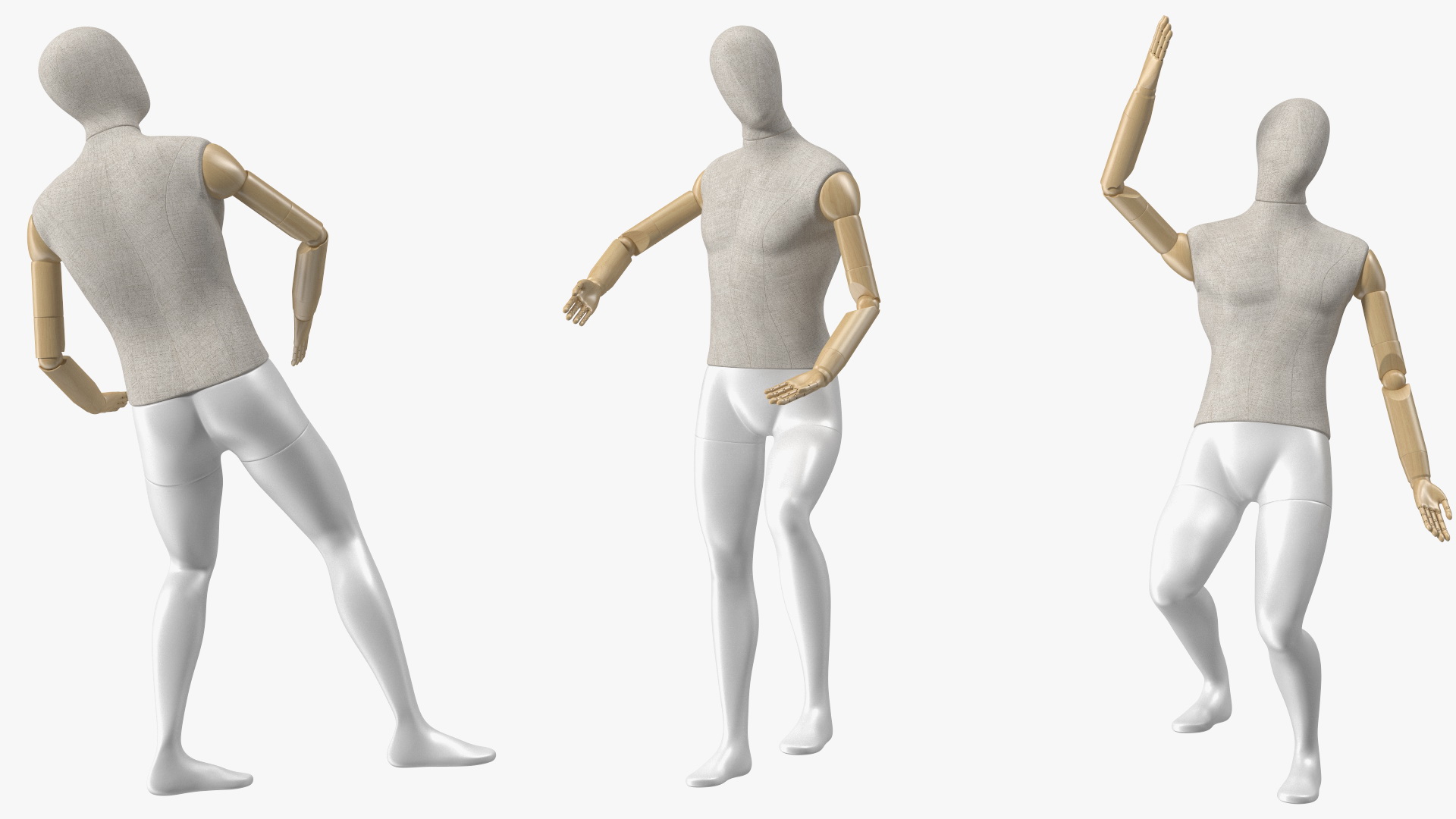 3D Flexible Manikin Rigged model