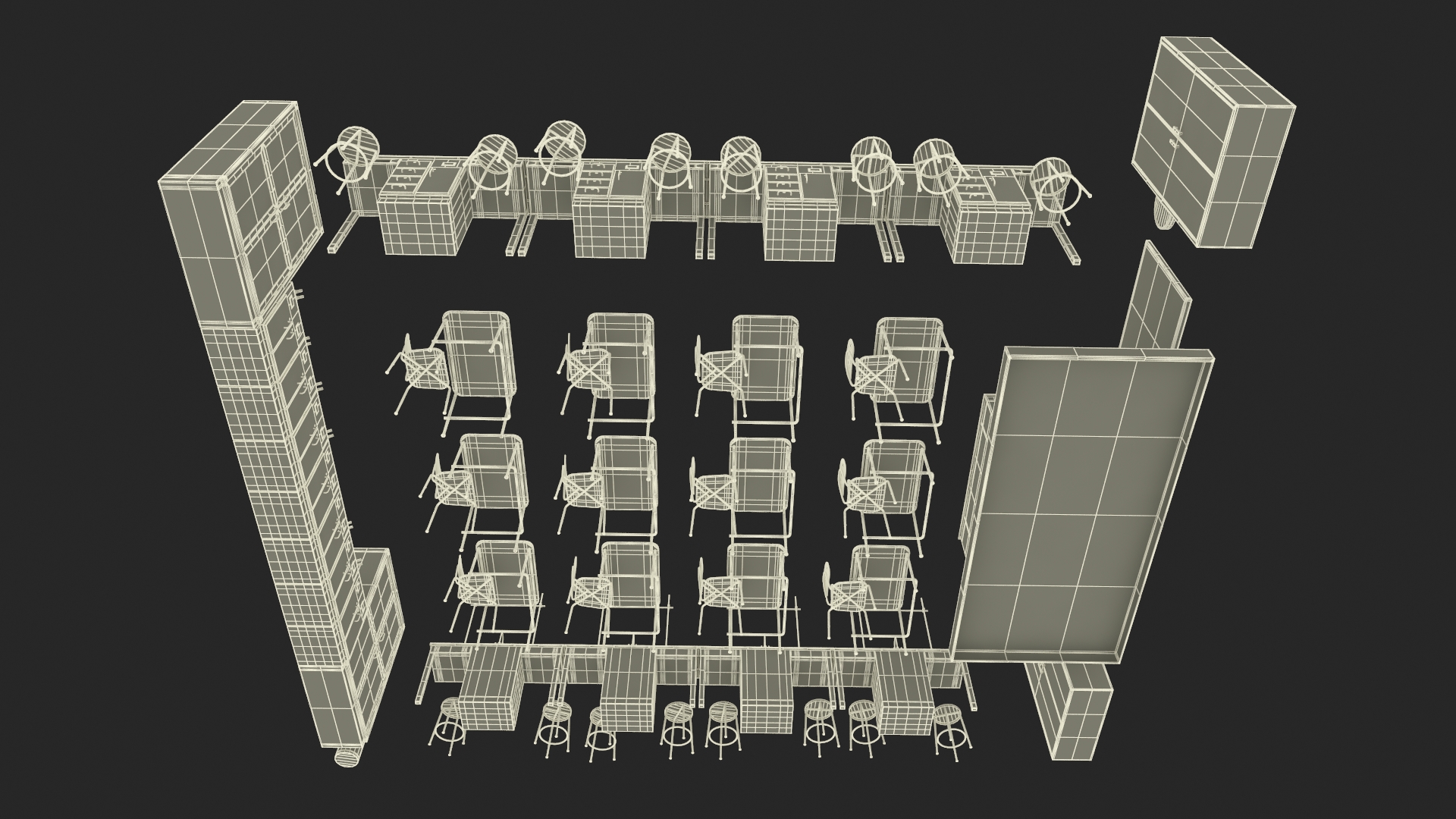 3D model Furniture for the School Laboratory