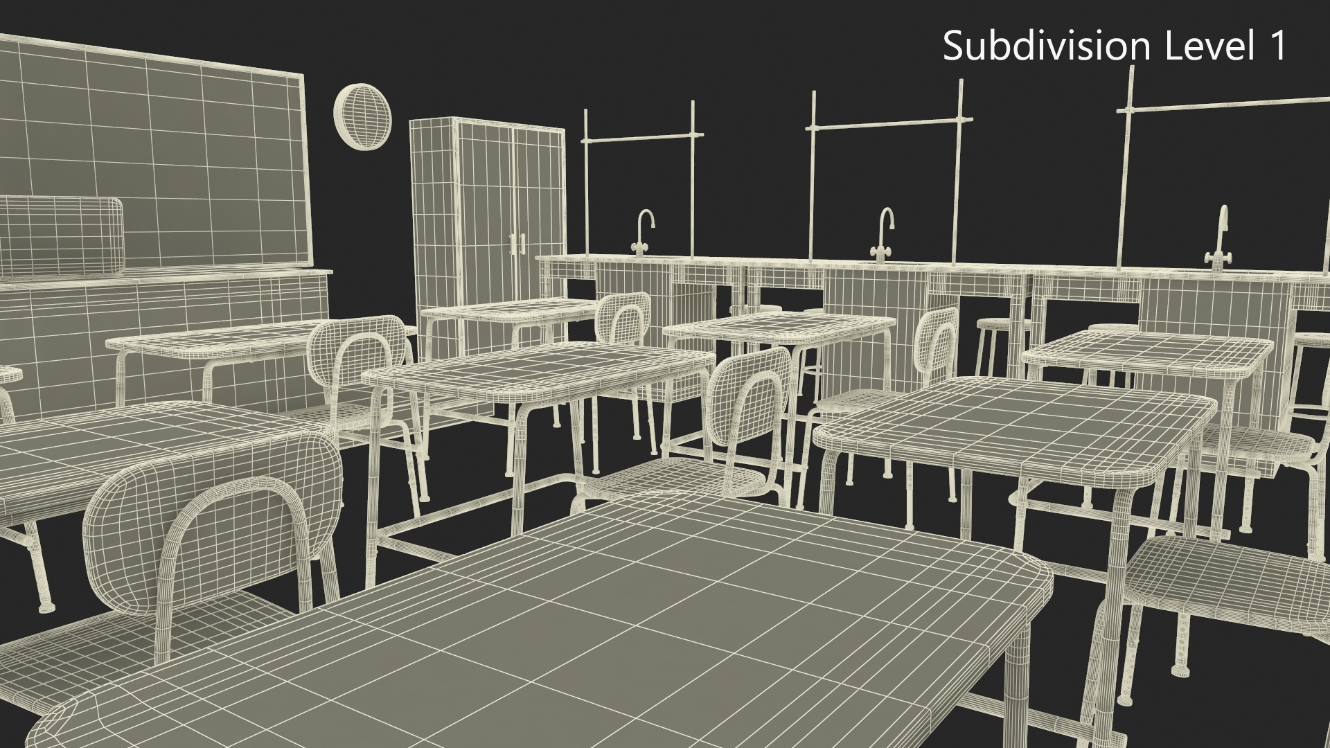 3D model Furniture for the School Laboratory