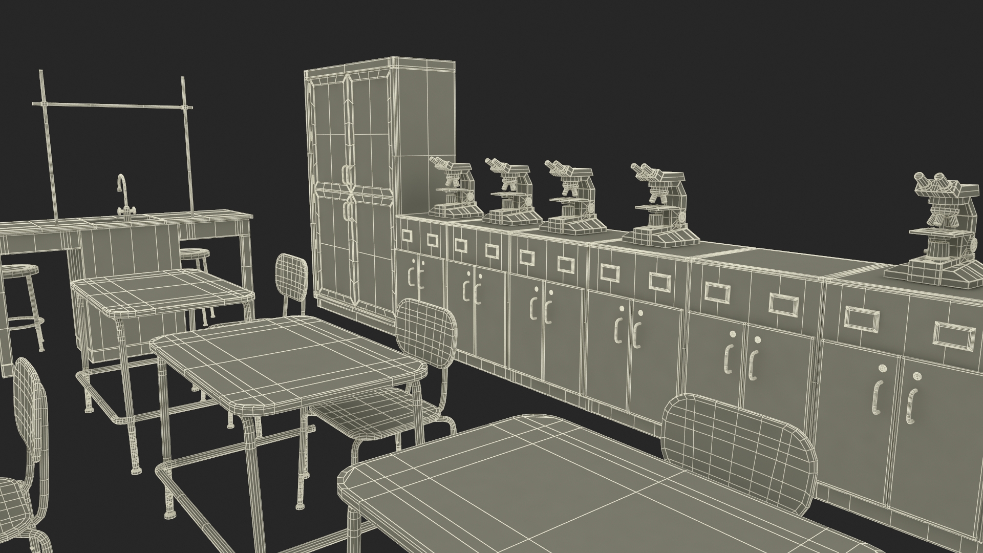 3D model Furniture for the School Laboratory