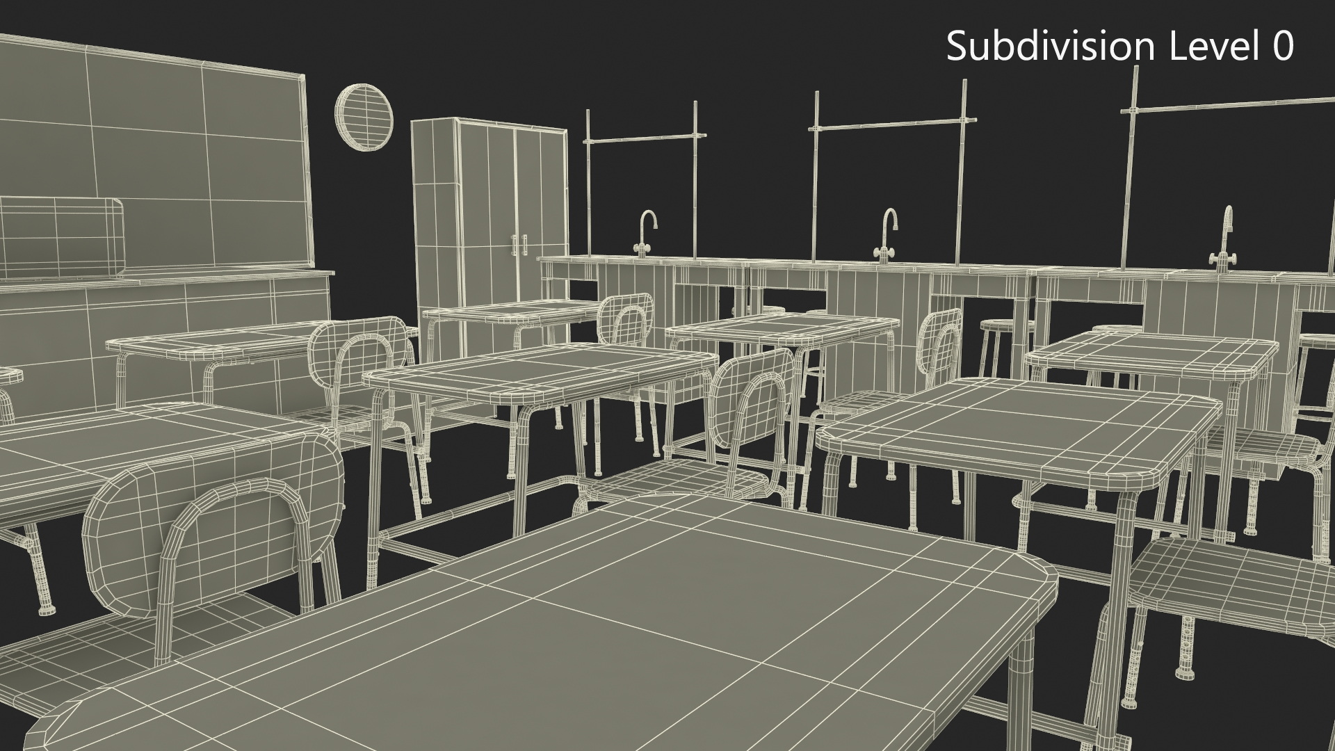 3D model Furniture for the School Laboratory