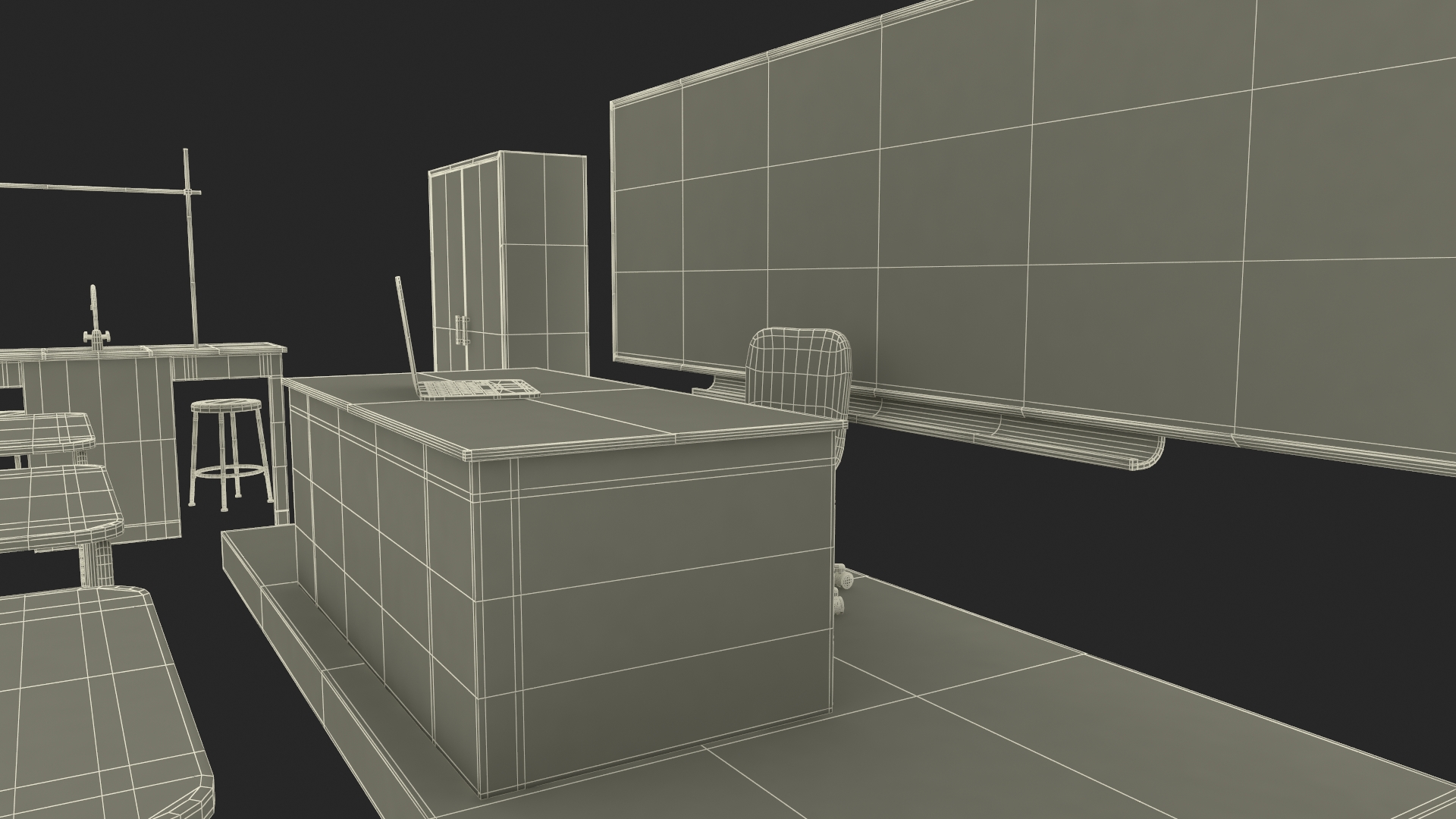 3D model Furniture for the School Laboratory