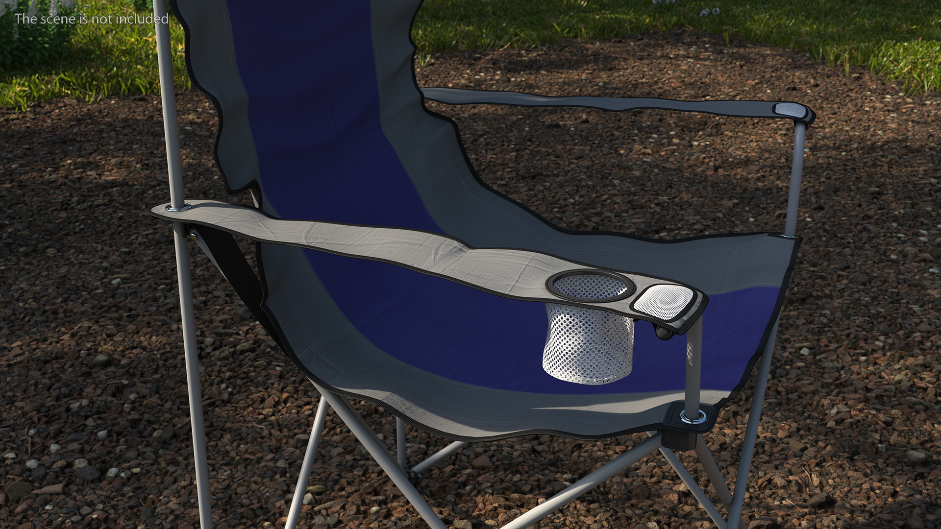 3D Chairs Around Campfire Pit