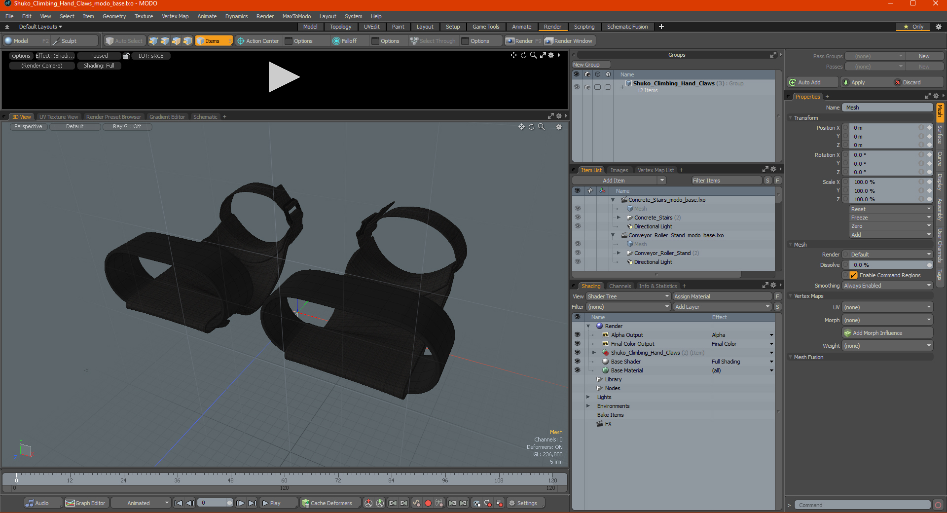 3D model Shuko Climbing Hand Claws