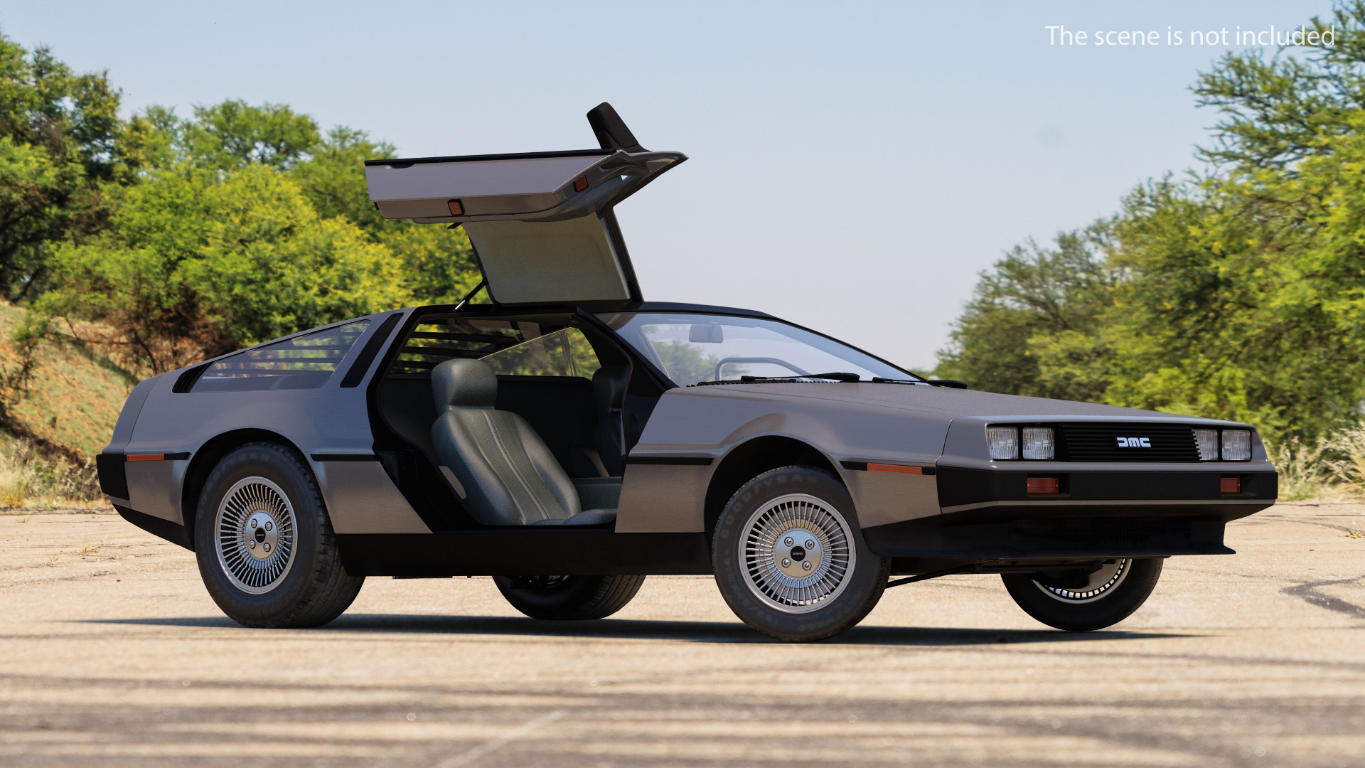 DeLorean DMC-12 Rigged 3D