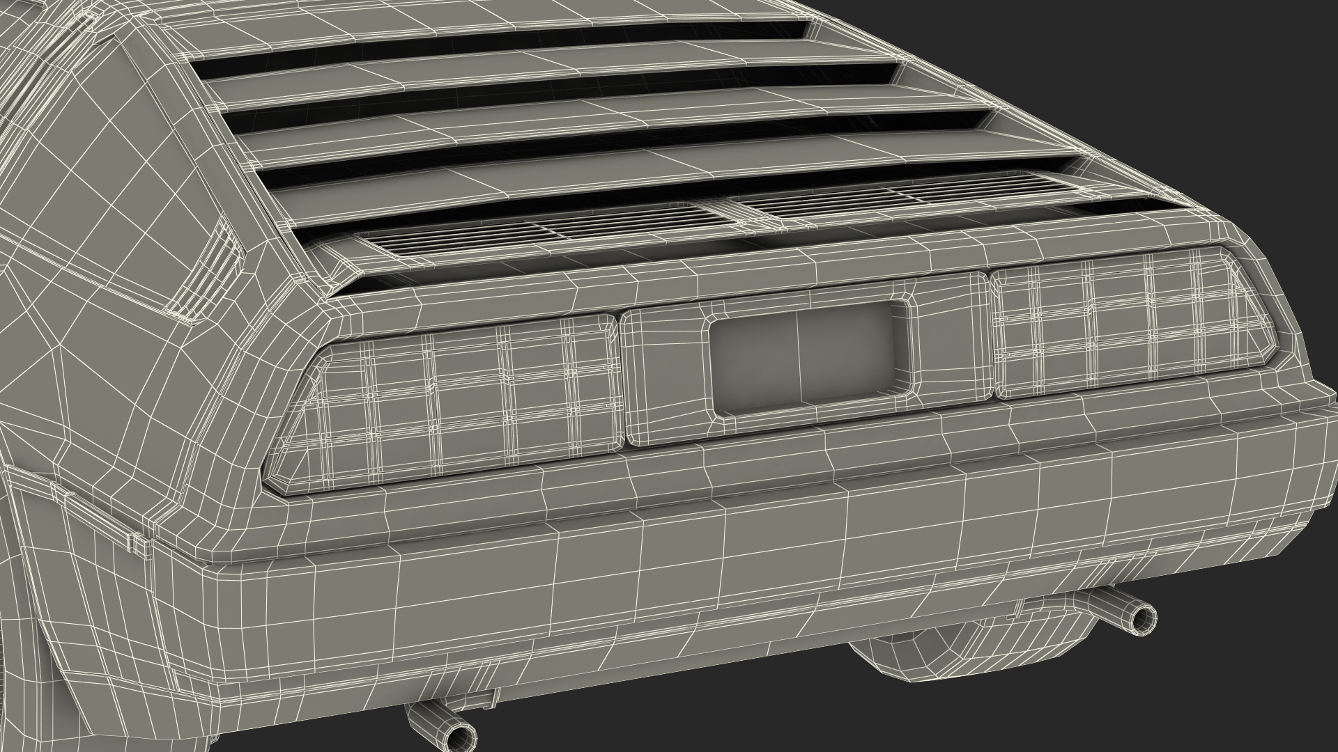 DeLorean DMC-12 Rigged 3D
