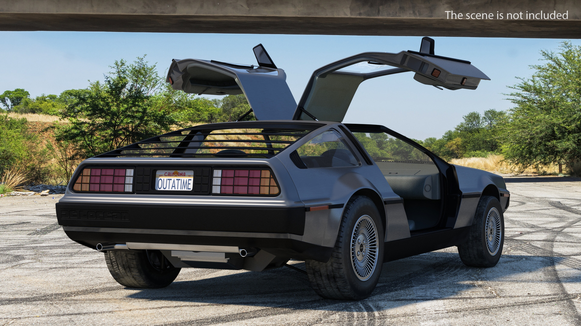 DeLorean DMC-12 Rigged 3D