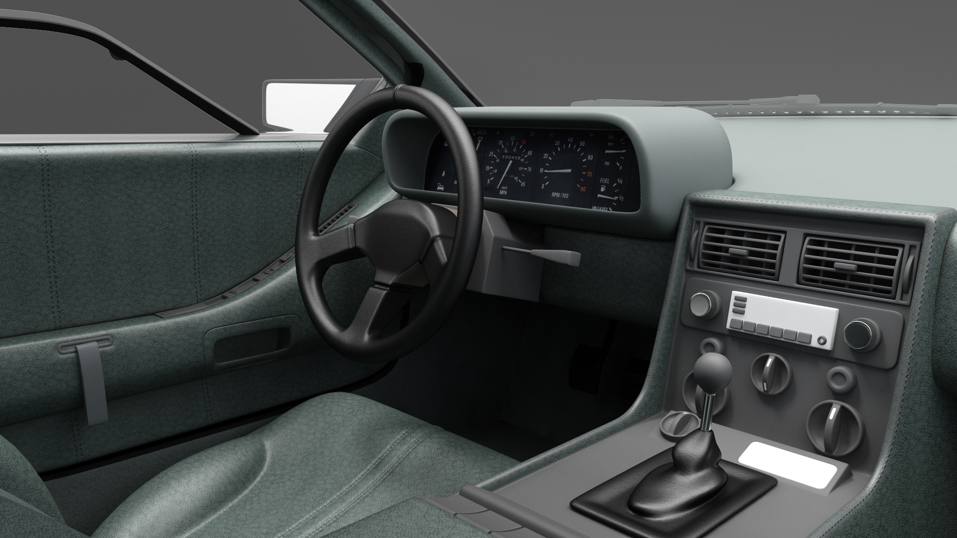 DeLorean DMC-12 Rigged 3D