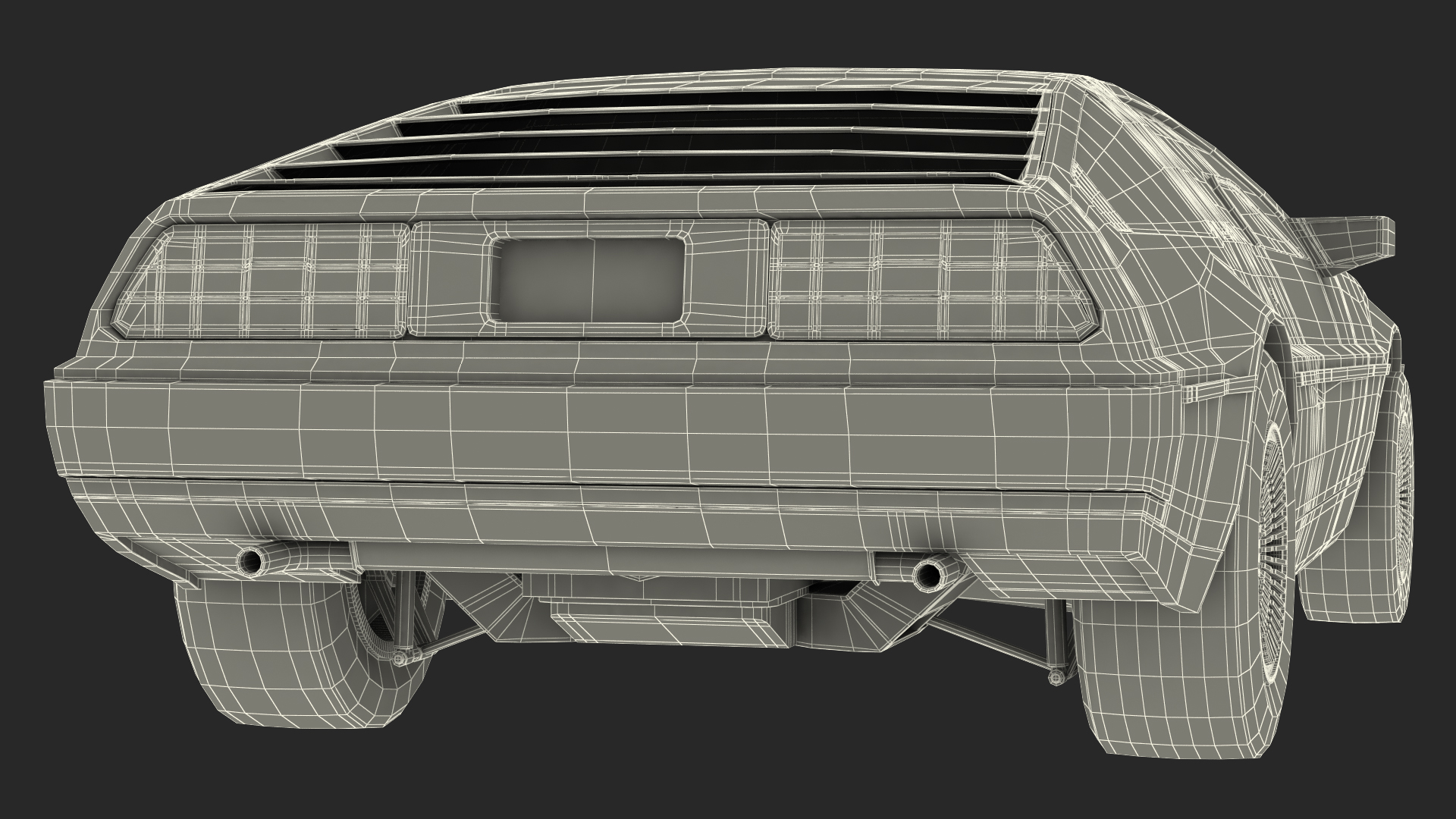 DeLorean DMC-12 Rigged 3D