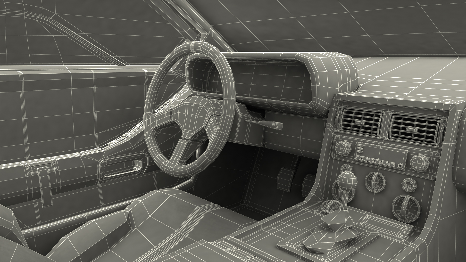 DeLorean DMC-12 Rigged 3D