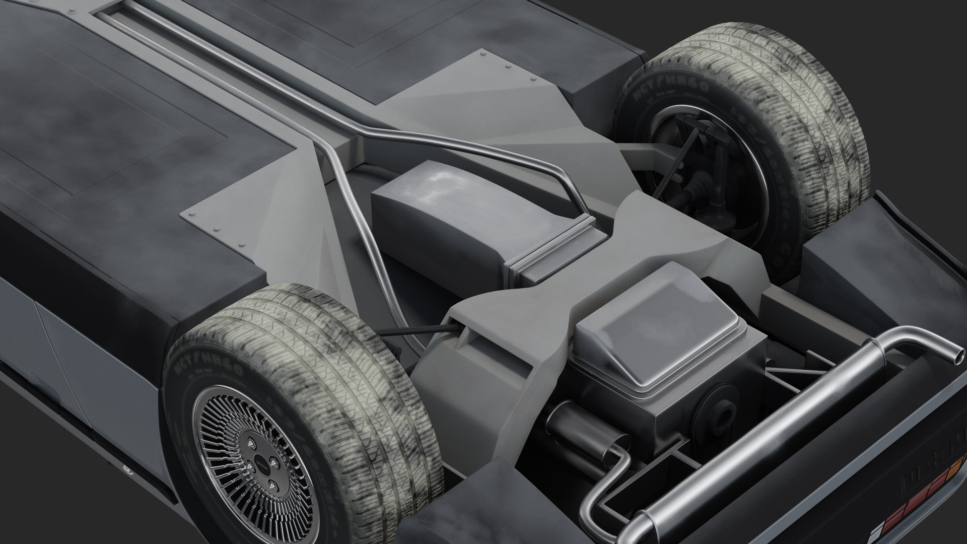 DeLorean DMC-12 Rigged 3D
