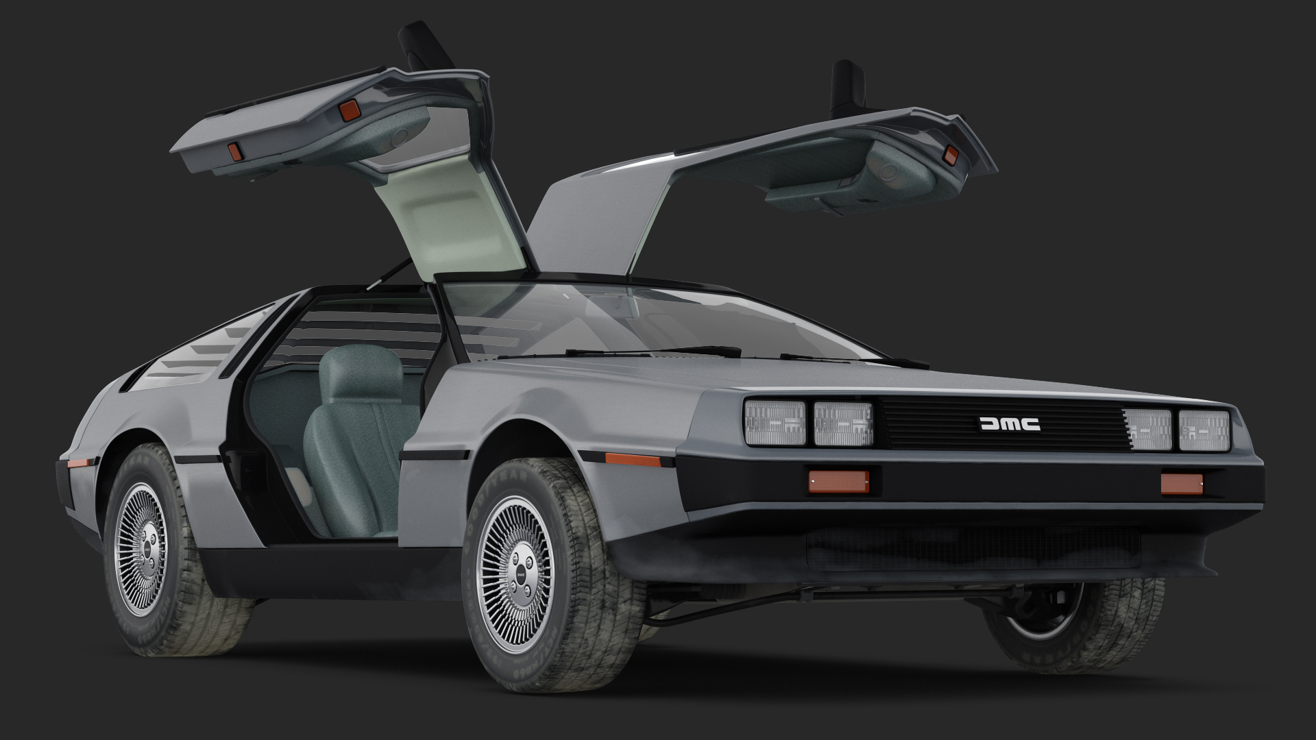 DeLorean DMC-12 Rigged 3D