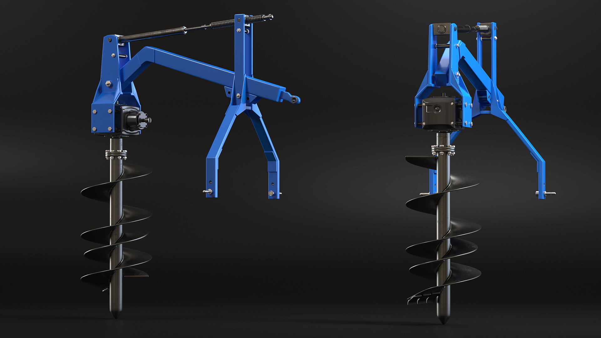 3D Hydraulic Post Hole Digger