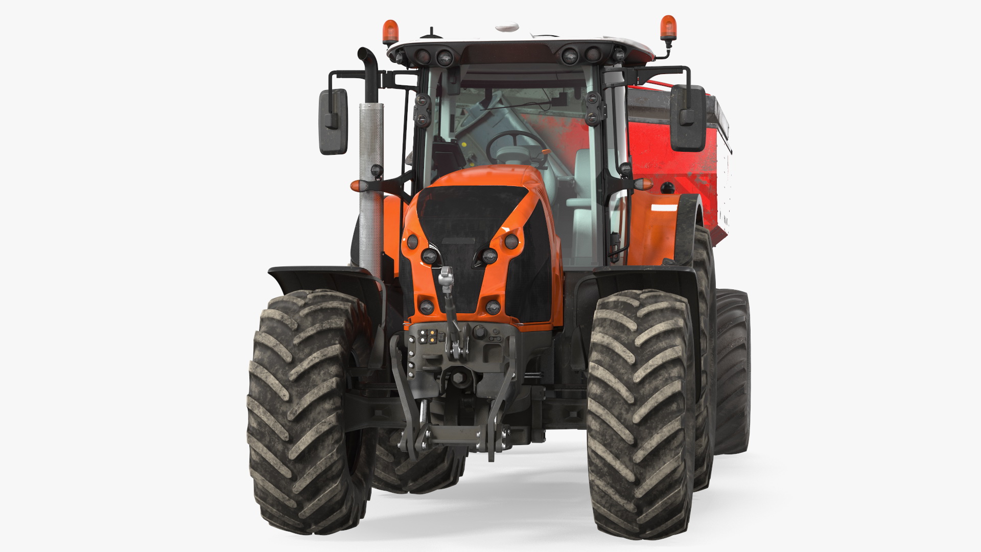 Generic Tractor Detailed Interior Dirty with Transbordeur 3D