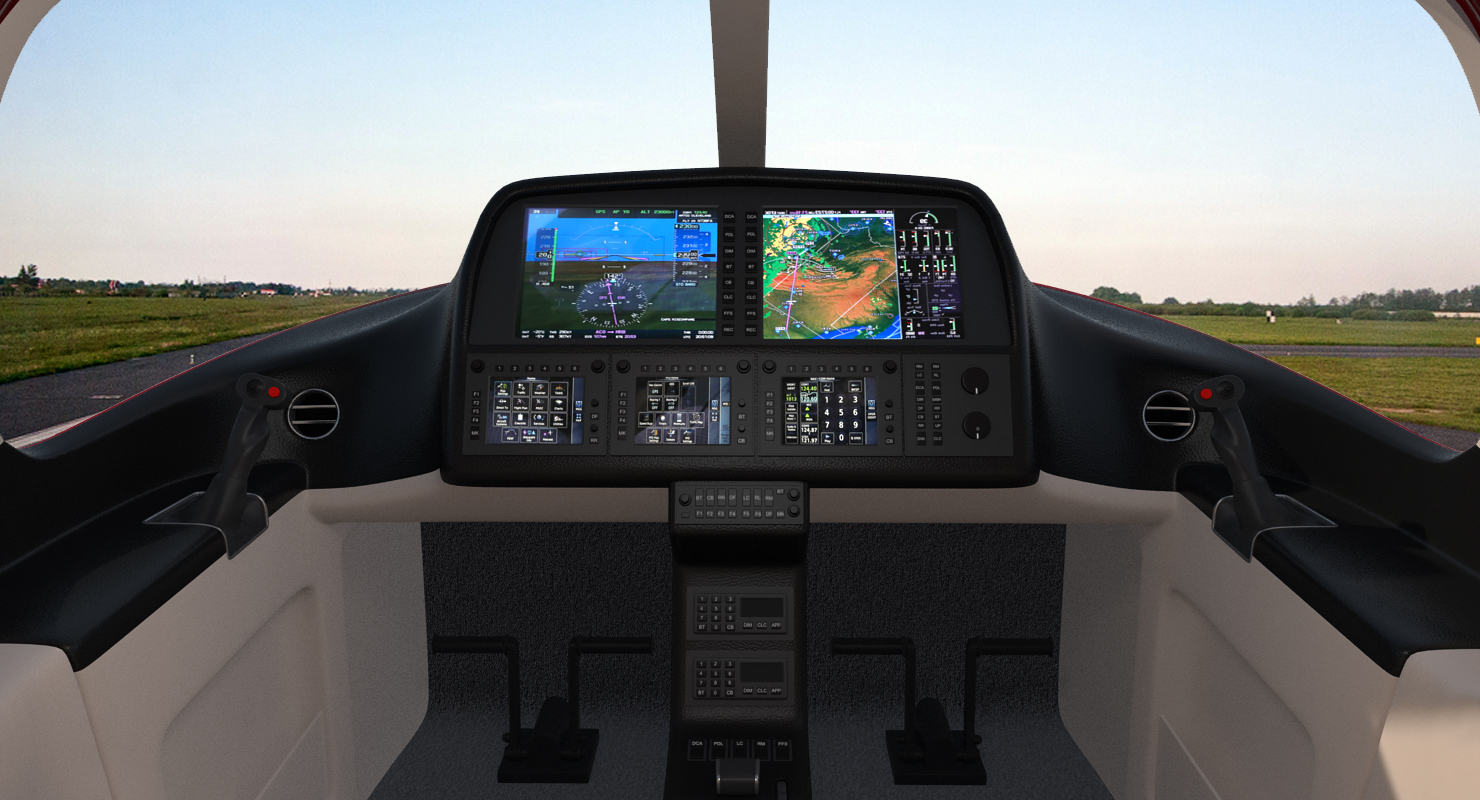 3D model Cirrus Vision sf50 Light Jet Rigged