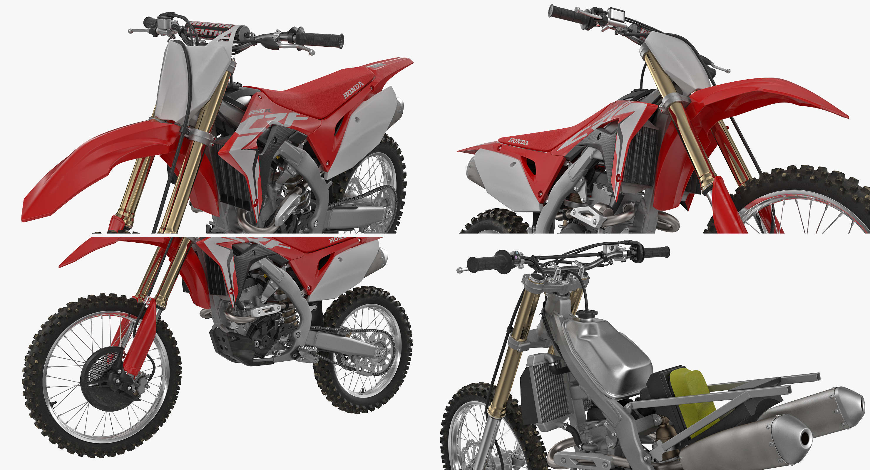 3D Competition Motorcycle Honda CRF250R 2018