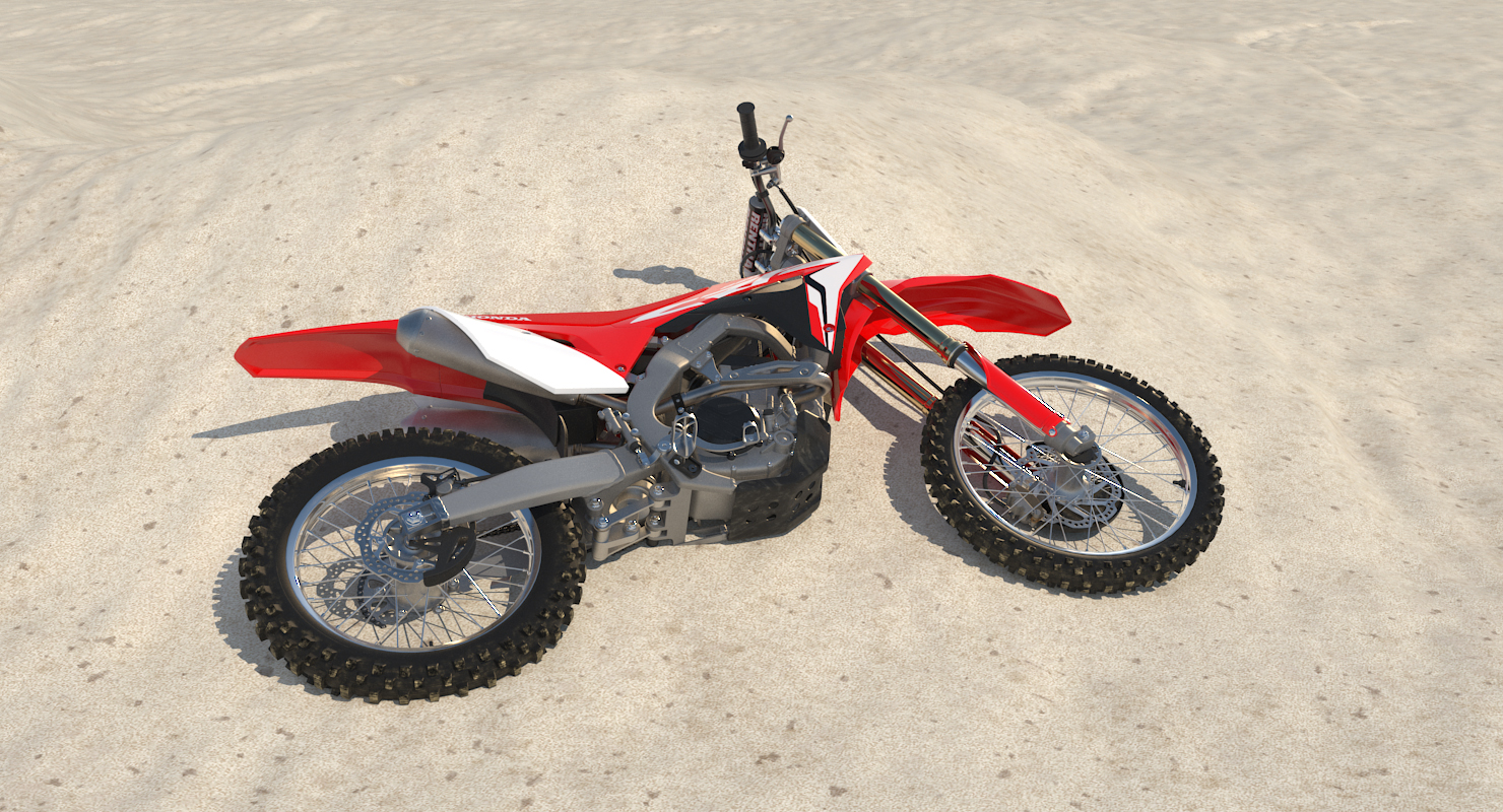 3D Competition Motorcycle Honda CRF250R 2018