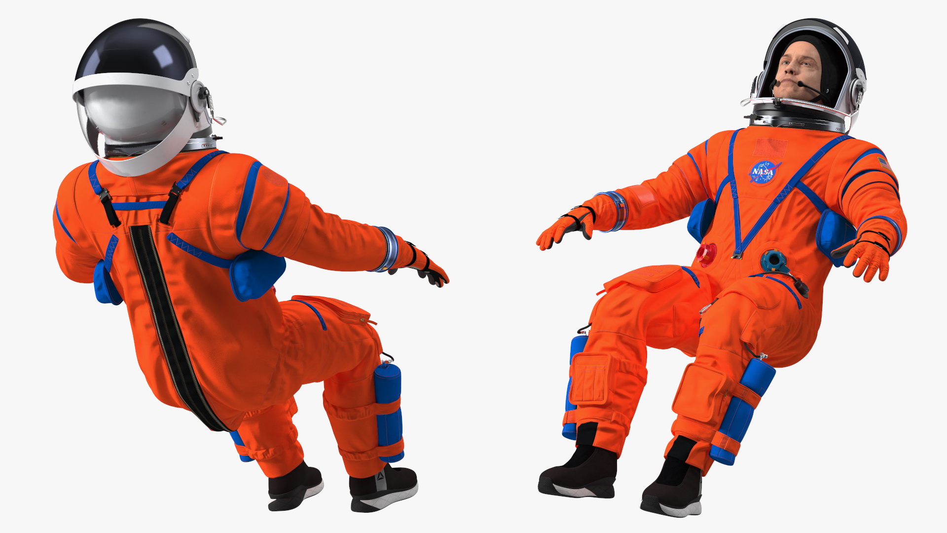 NASA Astronaut in a Training Chair 3D model