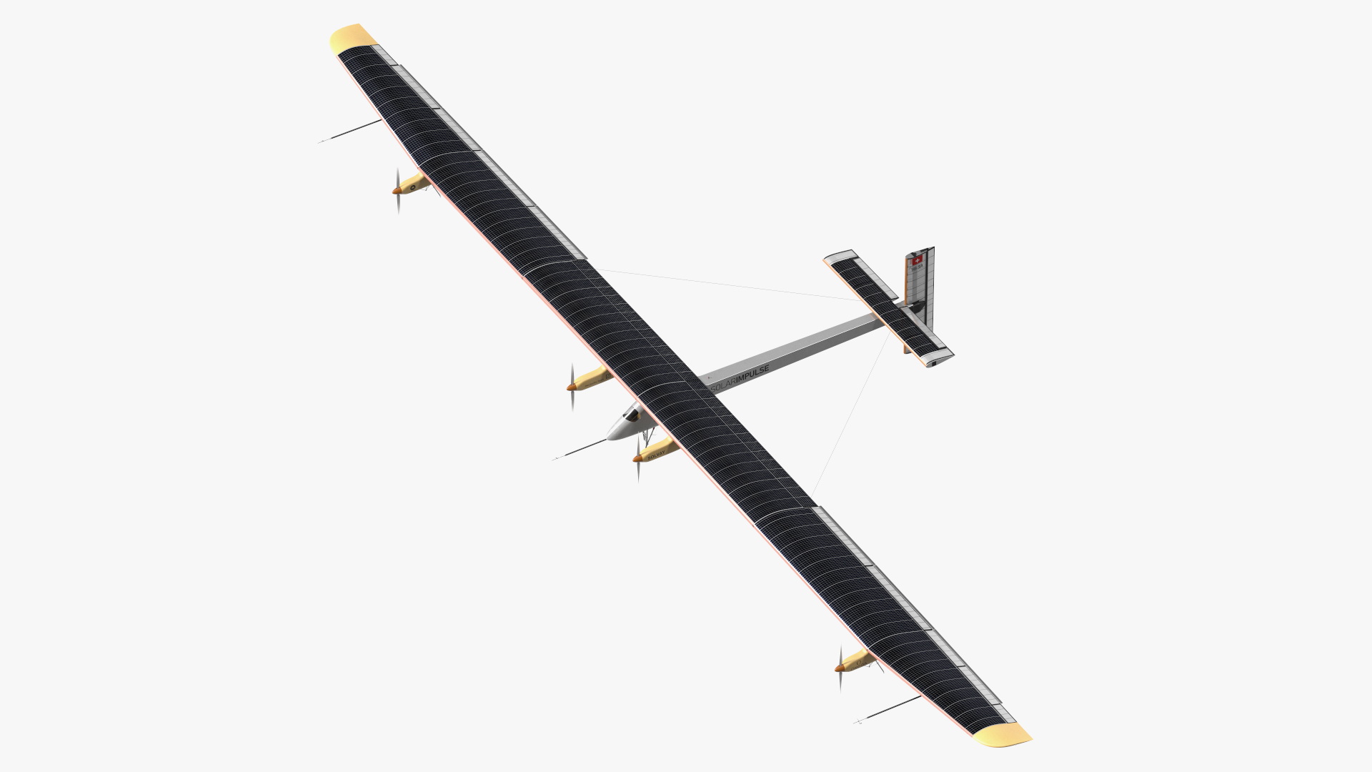 Airplane Prototype Solar Impulse HB-SIA 3D model