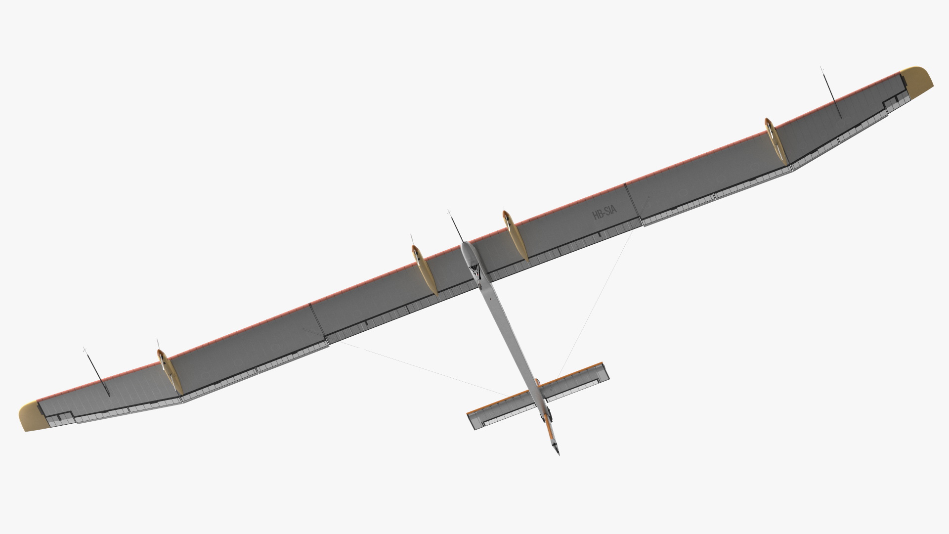 Airplane Prototype Solar Impulse HB-SIA 3D model