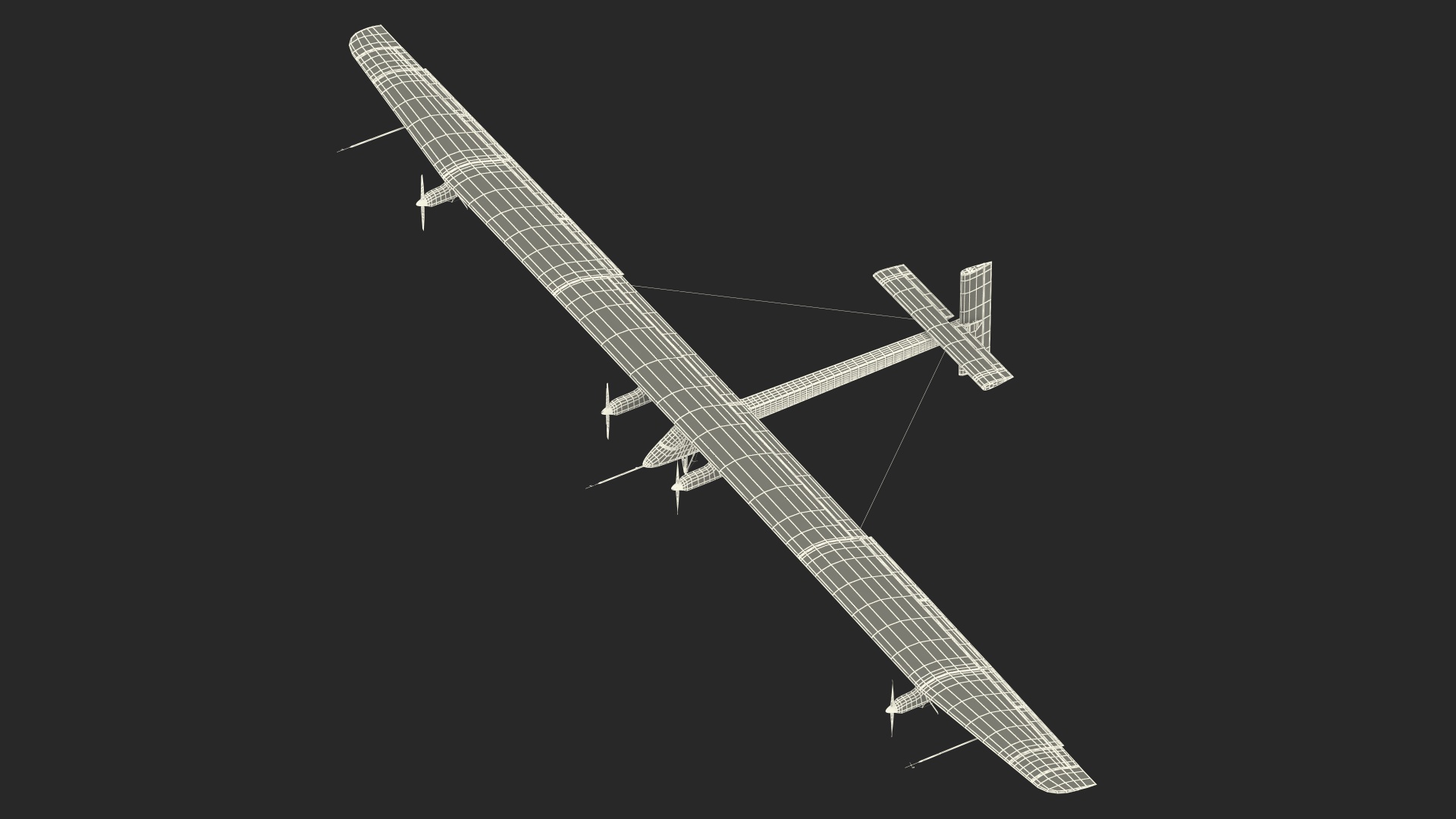 Airplane Prototype Solar Impulse HB-SIA 3D model
