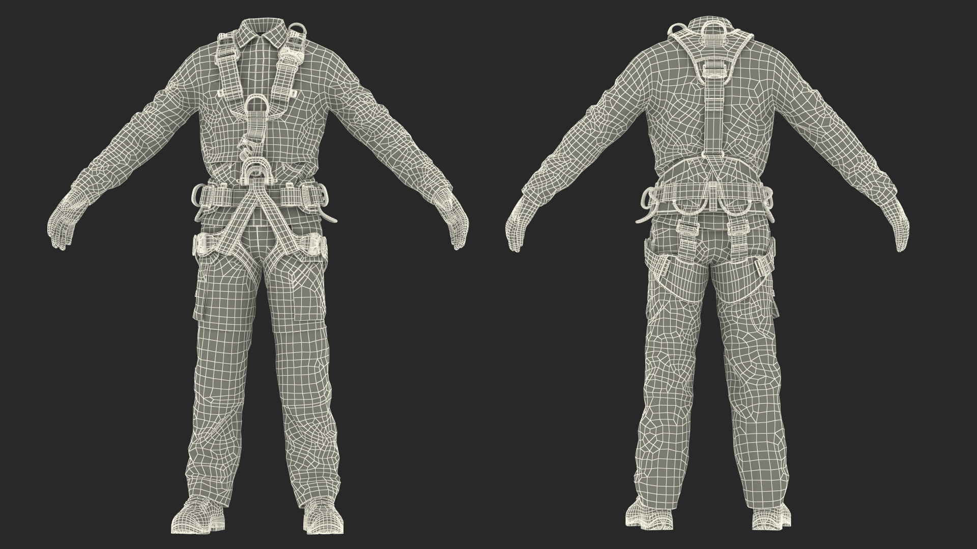 3D model Alpinist Worker Suit