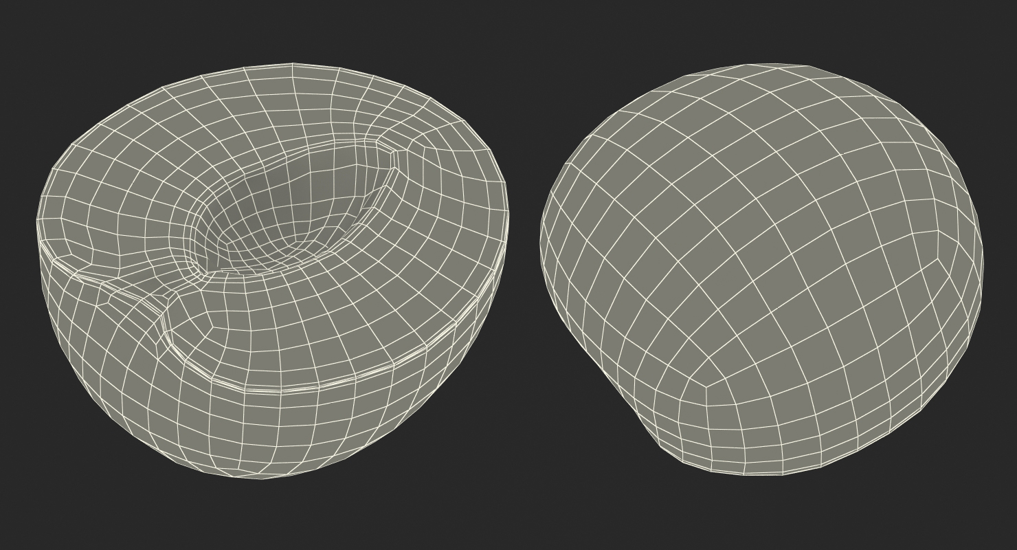 3D Yellow Plum Half