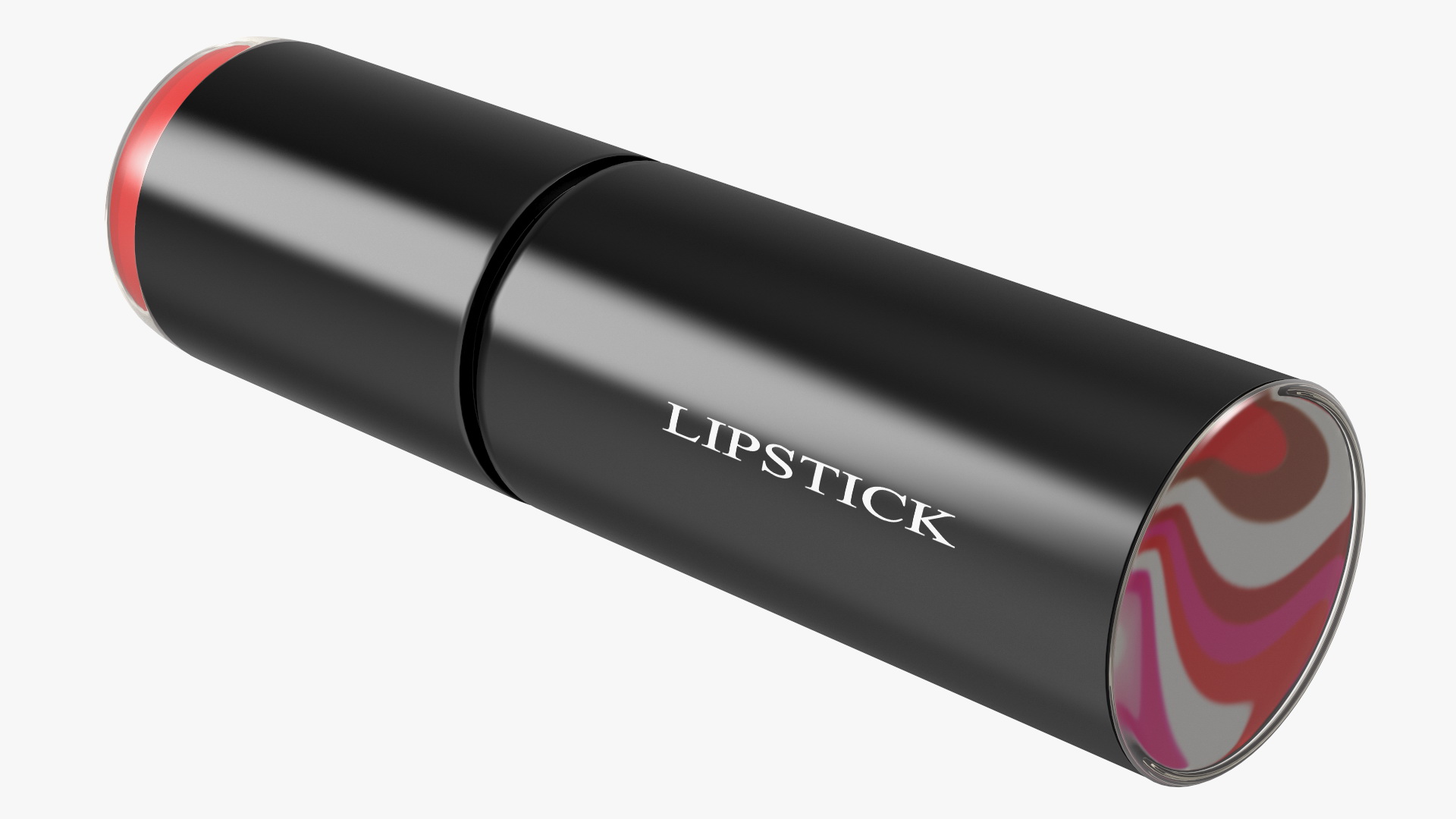 3D Round Lipstick Red Open model