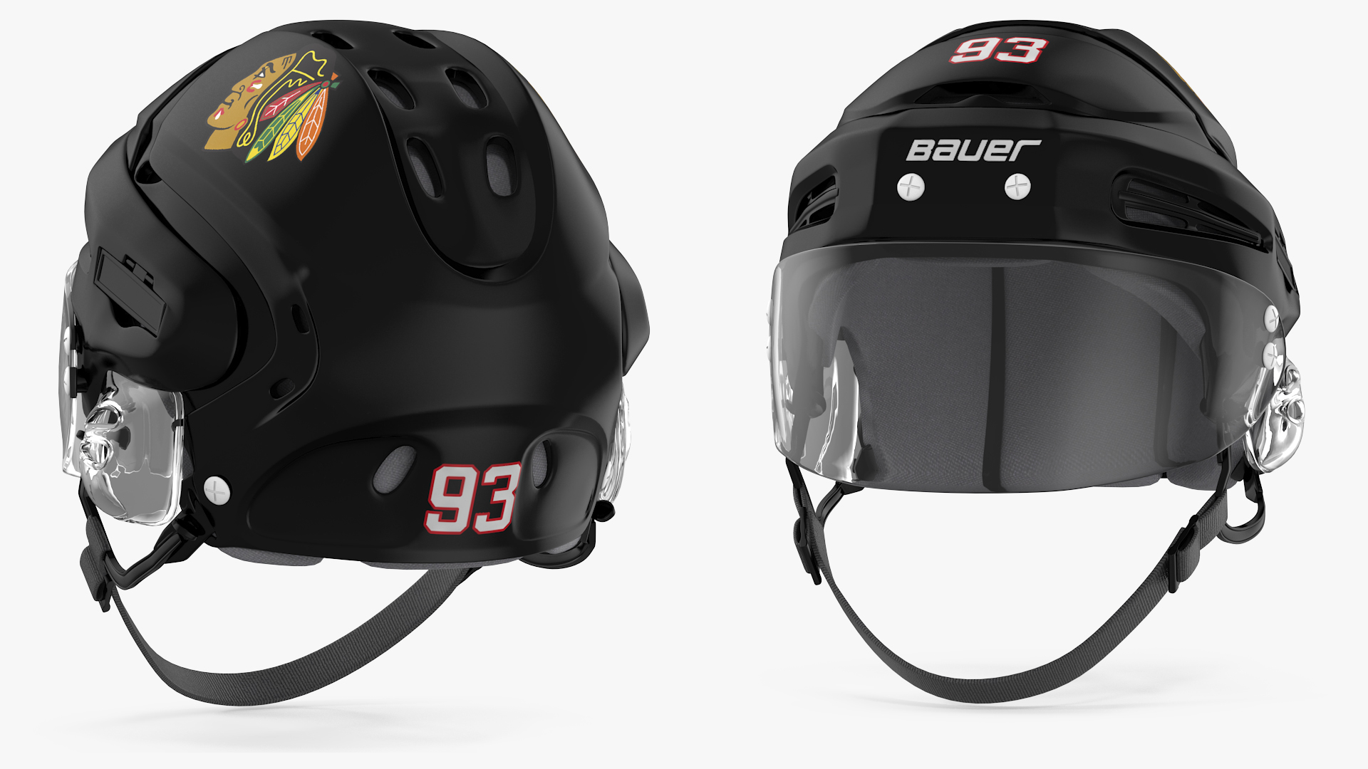 Hockey Helmet Chicago Blackhawks 3D